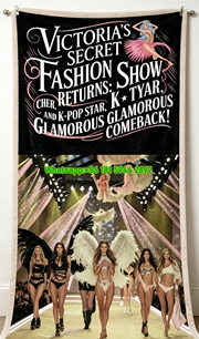 Victoria's Secret Fashion Show Fleece Throw Blanket V102